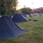 Zeltplatz mit einigen Zelten
